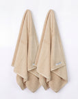 Capri 2 Piece Bath Towel Set in Natural