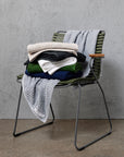 Set of 2 Roman Cotton Bath Towels 650GSM - Charcoal