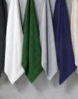 Set of 2 Roman Cotton Bath Towels 650GSM - Charcoal