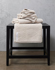 Roman 6 Piece Cotton Towel Set 650GSM - Linen