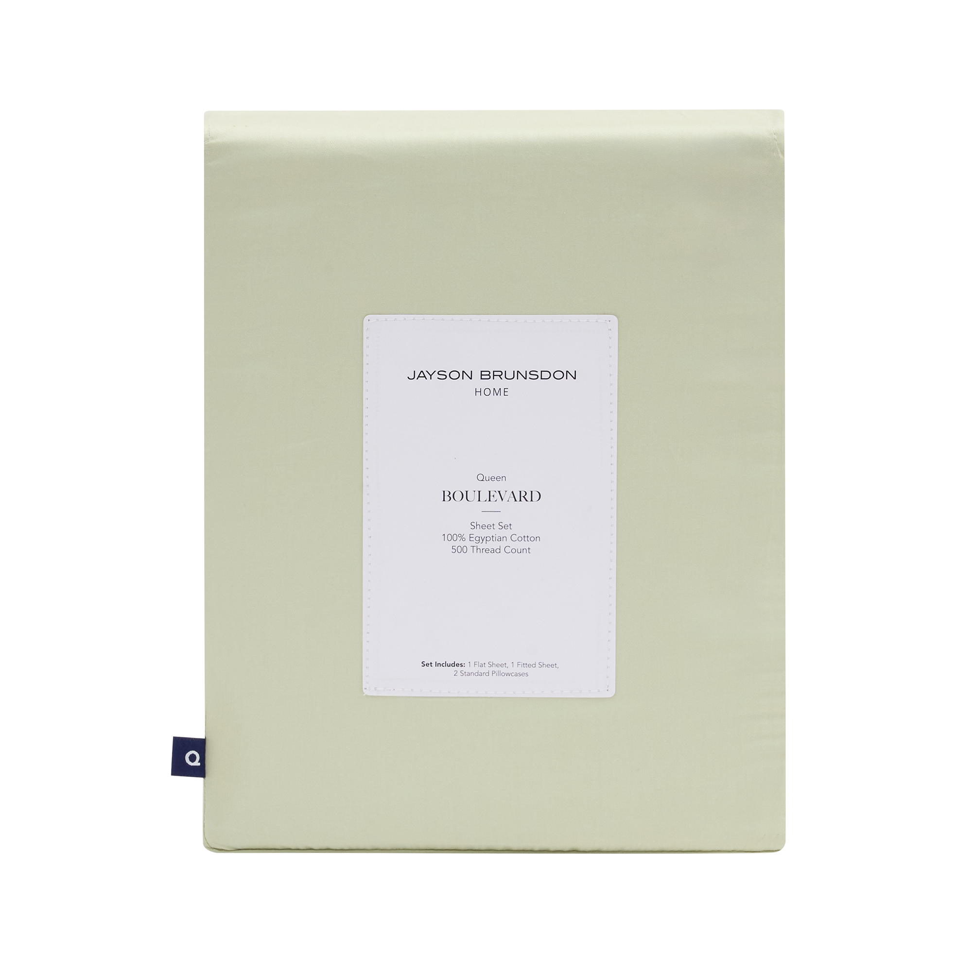 Boulevard 500TC Egyptian Cotton Sateen Sheet Set - Sage