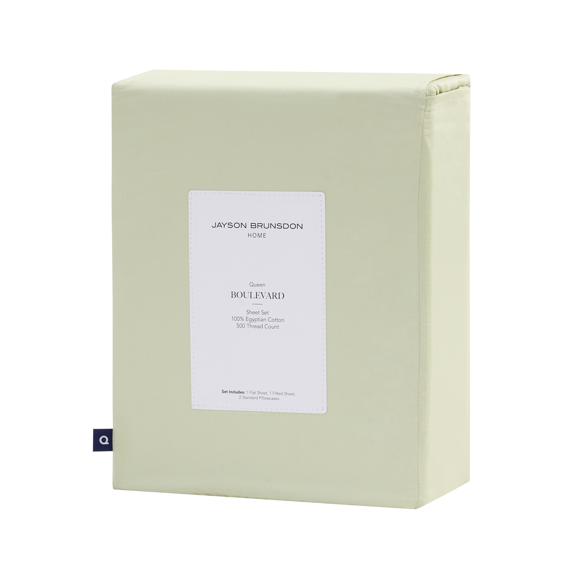 Boulevard 500TC Egyptian Cotton Sateen Sheet Set - Sage