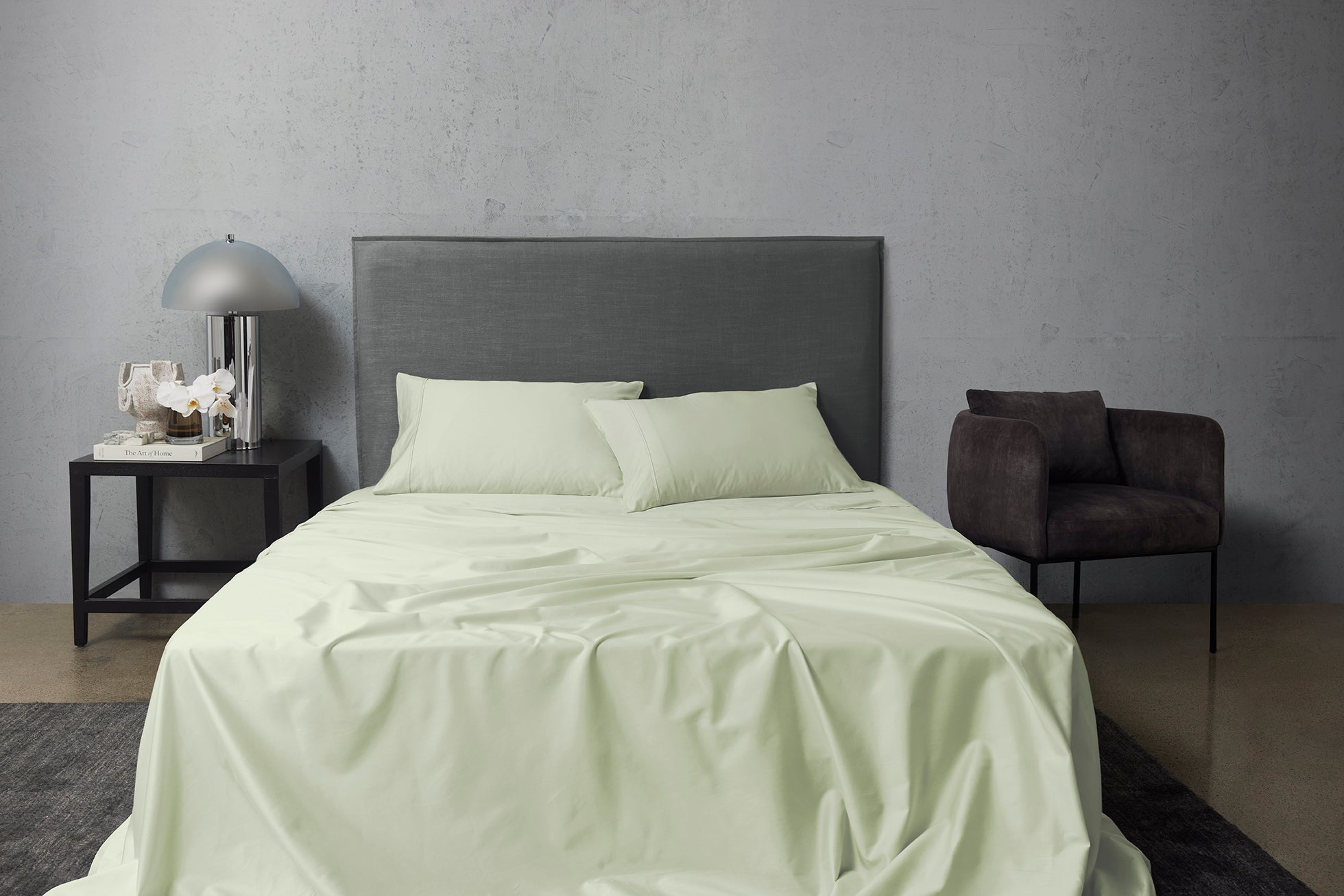Boulevard 500TC Egyptian Cotton Sateen Sheet Set - Sage