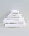 Roman 6 Piece Cotton Towel Set 650GSM - White