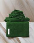 Roman 6 Piece Cotton Towel Set 650GSM - Dark Green