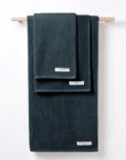 Capri 2 Piece Bath Towel Set in Charcoal