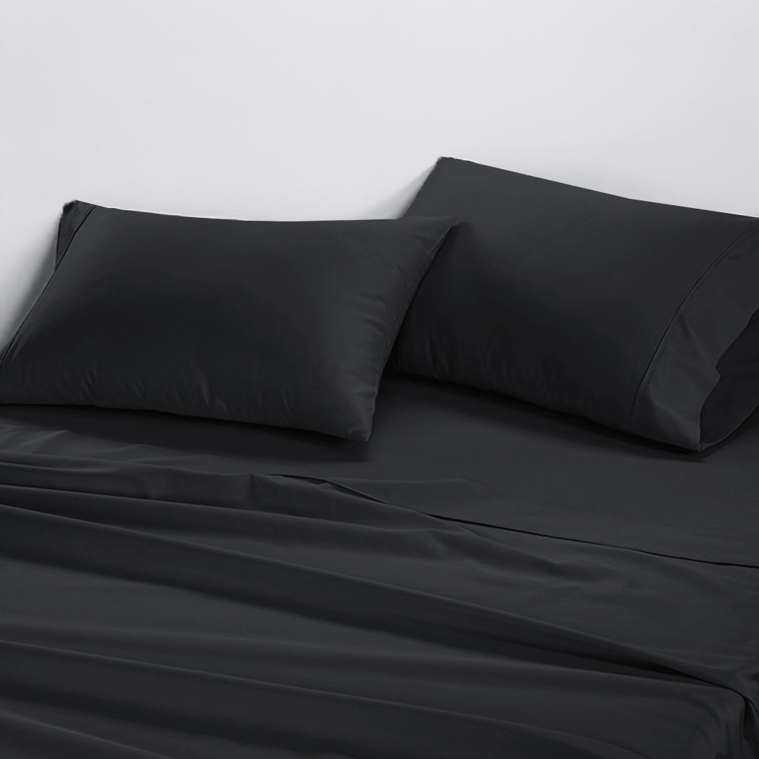 Boulevard 500TC Egyptian Cotton Sateen Sheet Set - Charcoal