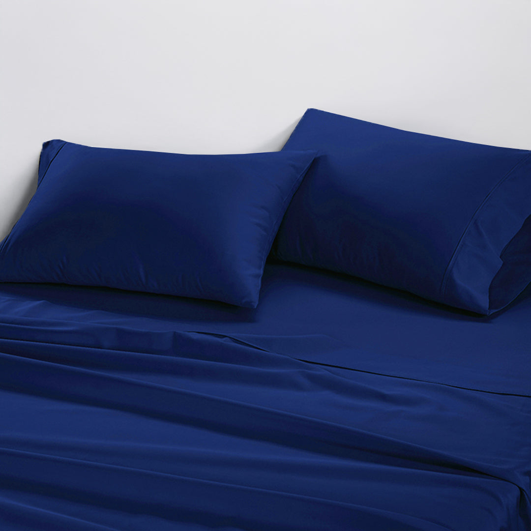 Boulevard 500TC Egyptian Cotton Sateen Sheet Set - Navy